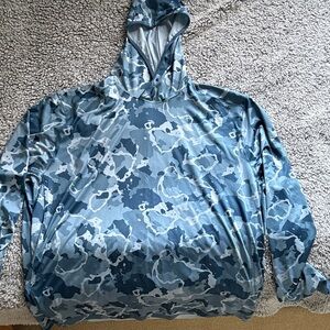 Simms Blue Camouflage Hoodie